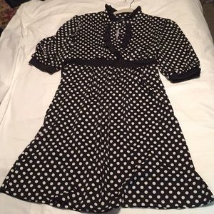 Black with white Polka dots dress